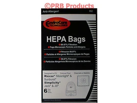 HEPA Type Z Bag Fits Riccar Moonlight Sunburst Pizzaz Canister Vacuum Cleaners HEPA Type Z Bag Fits Riccar Moonlight Sunburst Pizzaz Canister Vacuum Cleaners