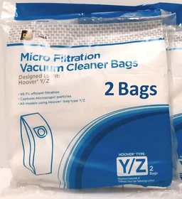 99.7% Micro Filtration Vacuum Cleaner Bags for Hoover Y Z Windtunnel Upright +++ 99.7% Micro Filtration Vacuum Cleaner Bags for Hoover Y Z Windtunnel Upright +++
