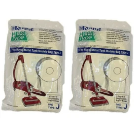 Fits For Royal Vacuum Paper Bags Type J Pony Tank HEPA, 3465075001 Fits For Royal Vacuum Paper Bags Type J Pony Tank HEPA, 3465075001