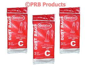 Royal Dirt Devil Deluxe Style C 3-727075-001 Upright Vacuum Cleaner Bag DDU MVP