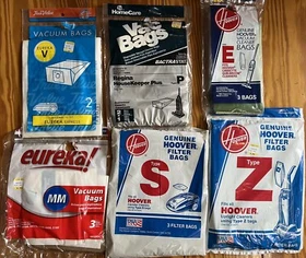 Vacuum Cleaner Bags - Multiple Sizes and Brands - New in Package Vacuum Cleaner Bags - Multiple Sizes and Brands - New in Package