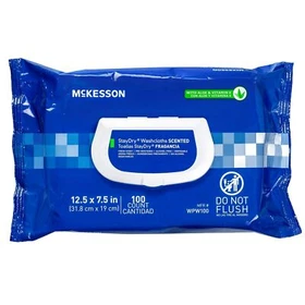 Washcloth Wipes, Scented (6 Pack, 576 Washcloths) Disposable Wet Wipes for Adult