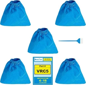 VRC5 Filter Bags for Most Vacmaster 4 to 16 Gallon Wet/Dry Vacs VRC51 Fi VRC5 Filter Bags for Most Vacmaster 4 to 16 Gallon Wet/Dry Vacs VRC51 Fi
