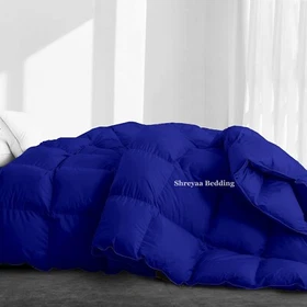 Bed in a Bag(Comforter+Sheet Set+Duvet Set) 1000 TC Egyptian Cotton Royal Blue