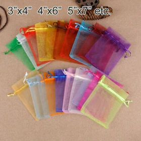 1000PCS Organza Candy Bags Wedding Party Favor Gift Jewelry Pouch Sheer Decor 1000PCS Organza Candy Bags Wedding Party Favor Gift Jewelry Pouch Sheer Decor