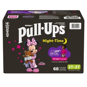 Pull-Ups Girls' Night-Time Potty Training Pants - 2T-3T - 68ct: No Fragrance