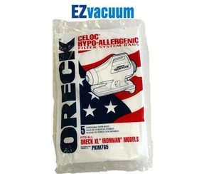 Genuine Oreck XL PKIM765 IronMan Celoc Hypo-Allergenic Vacuum Bags Genuine Oreck XL PKIM765 IronMan Celoc Hypo-Allergenic Vacuum Bags