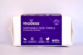 Modess Disposable Face Towel - Soft Premium Cloth Multi-Pack (6 & 12 Pack)