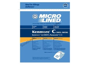 Kenmore Canister Type C Vacuum Bags For 5055, 50557 and 50558 Models Kenmore Canister Type C Vacuum Bags For 5055, 50557 and 50558 Models