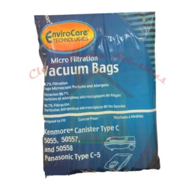 Kenmore 5055 50557 50558 Vacuum Bags Type C & Q Micro Filtration Kenmore 5055 50557 50558 Vacuum Bags Type C & Q Micro Filtration