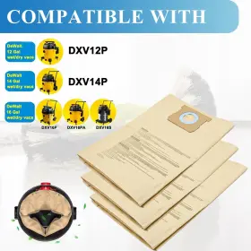 727370963062 BIHARNT Pack Dust Bags Dewalt Gallon Vacuum #2