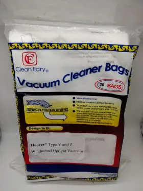CF2070-12 CF CLEAN FAIRY Hoover Vacuum Bags Wind Tunnel