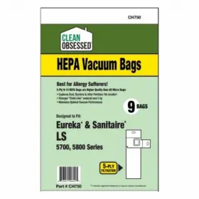 CH750 CLEAN OBSESSED Eureka Vacuum Cleaner Bags Ls Hepa