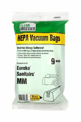 853642006349 CLEAN OBSESSED Hepa Bags Eureka Mighty Mite