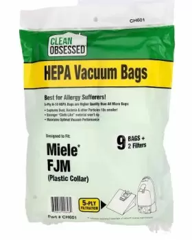 853642006462 CLEAN OBSESSED Hepa Bags Miele Fjm Motor Filter