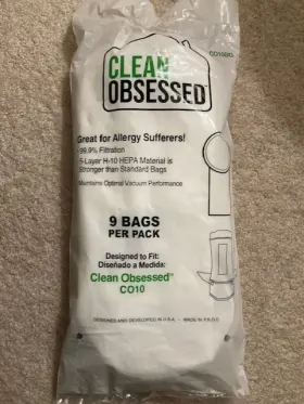 CO10 CLEAN OBSESSED Backpack Vacuum Bags Pack