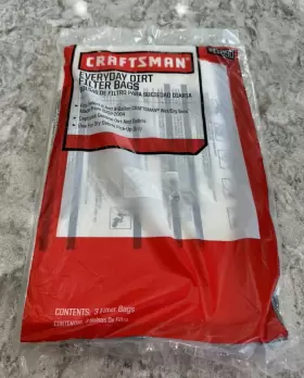 17890 CRAFTSMAN Filter Bags Gallon Vacs
