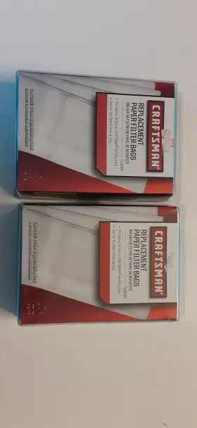 916946 CRAFTSMAN Paper Filter Bags Gallon Vac Nos Pack 916946 CRAFTSMAN Paper Filter Bags Gallon Vac Nos Pack