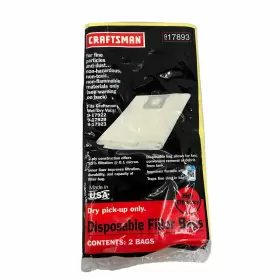 917893 CRAFTSMAN Disposable Filter Bags 917893 CRAFTSMAN Disposable Filter Bags