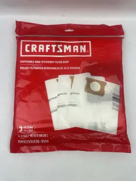 CMXZVXA19-3110 CRAFTSMAN High Efficiency Filter Bags CMXZVXA19-3110 CRAFTSMAN High Efficiency Filter Bags