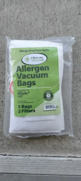 609722029889 CRUCIAL VACUUM Allergen Bags Miele Fjm Filters