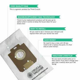 700953600035 CRUCIAL VACUUM Bag Electrolux Ox Paper Pa Eureka #2 700953600035 CRUCIAL VACUUM Bag Electrolux Ox Paper Pa Eureka #2