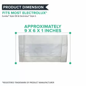 700953600035 CRUCIAL VACUUM Bag Electrolux Ox Paper Pa Eureka #3 700953600035 CRUCIAL VACUUM Bag Electrolux Ox Paper Pa Eureka #3