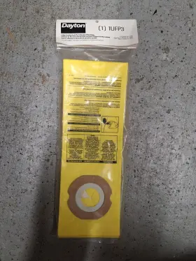 1UFP3 DAYTON Hq Dual Ply Filter Bags Vacuum Cleaner
