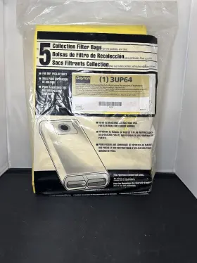 3UP64 DAYTON Pack Filter Vacuum Bags Ply Gallon Tank #2