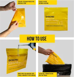 313101985900 DRILLCHILL Dust Bags Disposable Collector Bri #3