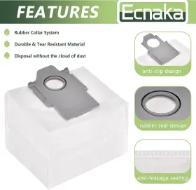 Q7-10P ECNAKA Pack Dust Bag Roborock Maxv Ultra Pro #3 Q7-10P ECNAKA Pack Dust Bag Roborock Maxv Ultra Pro #3