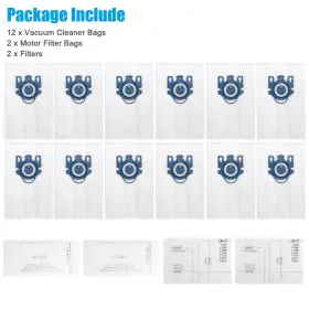 Fjm-gn EEEKIT Vacuum Cleaner Dust Bags Filter Miele #2