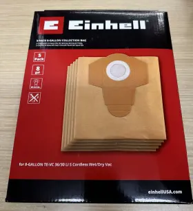 810000340620 EINHELL Vc Lis Disposable Dust Bag Vacuum Box