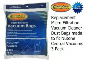 705353432217 ENVIROCARE Vacuum Cleaner Dust Bags Nutone Pack