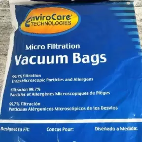 836301007130 ENVIROCARE Oreck Upright Vacuum Bags Pack #3 836301007130 ENVIROCARE Oreck Upright Vacuum Bags Pack #3
