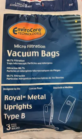 Royal ENVIROCARE Upright Allergy Microfiltration Vacuum Bags