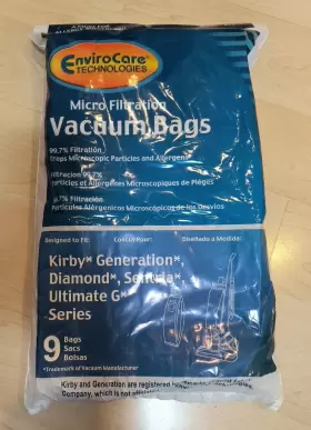 839-9 ENVIROCARE Micro Filtration Vacuum Bags Kirby Diamond 839-9 ENVIROCARE Micro Filtration Vacuum Bags Kirby Diamond