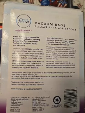 17043 FEBREZE Kirby Vacuum Bags Pack Spring Renewal #2