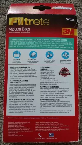 68700A FILTRETE Box Vacuum Bags Kenmore Panasonic #2