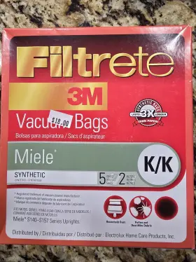 68706-6 FILTRETE Paper Bags Miele Broom Allergen Pack