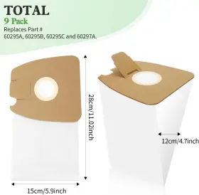 744759311900 FUNMIT Vacuum Bags Eureka Mighty Mite Canisters #2