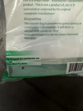 GKRIC80P GREEN CLEAN Klean Vacuum Bags #3