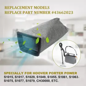 445006853817 GZJOSUM Hepa Filter Bags Hoover Porta Power #2