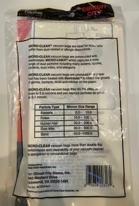 075638003174 HOOVER Circuit Vacuum Cleaner Bags Pack Decade #2