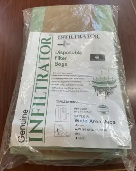 619582 INFILTRATOR Filter Bag Pack Area Vacuums