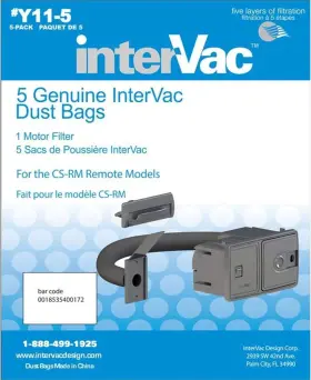 SC-32-2419-03 INTERVAC Csrm Roadvac Hepa Dust Bags