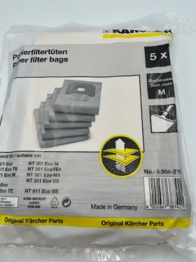 6.904-210 K-RCHER Nt Eco Vacuum Cleaner Paper Filter Bags 6.904-210 K-RCHER Nt Eco Vacuum Cleaner Paper Filter Bags