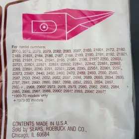 50235 KENMORE Sears Canister Vacuum Cleaner Bags Pak #2