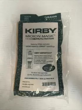 197201 KIRBY Micron Magic Hepafilter Vacuum Bags Gsix