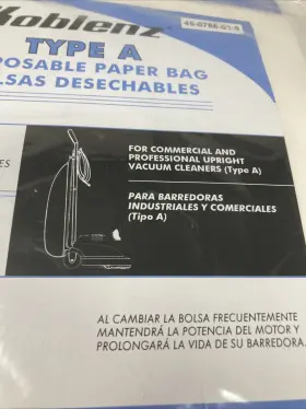 45-0766-01-9 KOBLENZ Disposable Paper Vacuum Bag #3 45-0766-01-9 KOBLENZ Disposable Paper Vacuum Bag #3